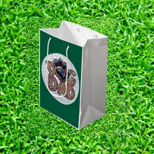 Dog Dad Golf Medium Cadeauzakje