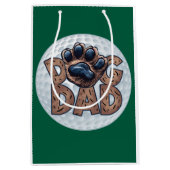 Dog Dad Golf Medium Cadeauzakje (Voorkant)