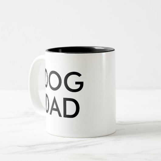 Dog Dad | grappige humor grap mok (Voorkant links)