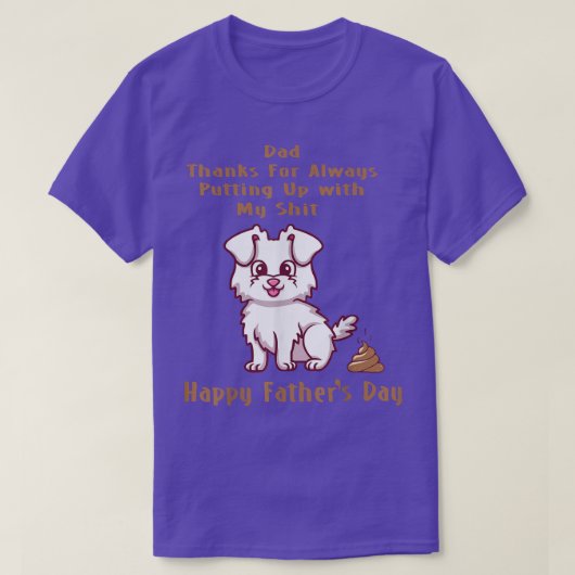 Dog Dad Happy Fathers Day Funny Puppy Lover Papa P T-shirt (Design voorkant)
