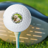 Dog Dad I Love You to Ruff and Back Photo Golfballen