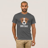 Dog Dad Jack Russell Vaderdag T-shirt (Voorkant volledig)