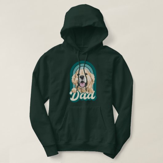 Dog dad, liefdeshonden, hou van mijn huisdieren hoodie (Design voorkant)