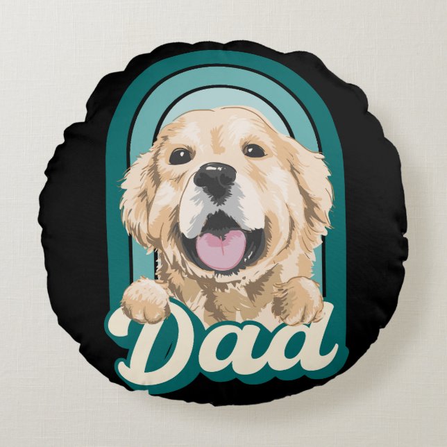 Dog dad, liefdeshonden, hou van mijn huisdieren rond kussen (Voorkant)