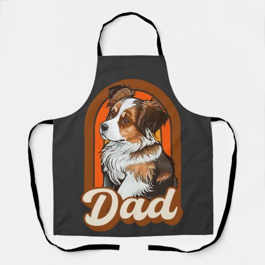 Dog dad, liefdeshonden, hou van mijn huisdieren schort (Voorkant)