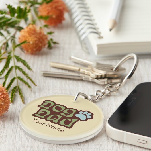 Dog Dad Logo Sleutelhanger (Voorkant Rechts)