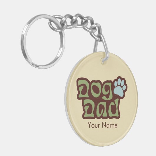 Dog Dad Logo Sleutelhanger (Voorkant Links)