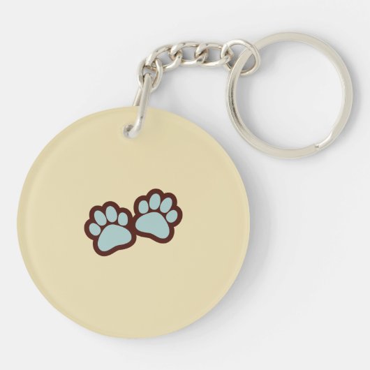 Dog Dad Logo Sleutelhanger (Achterkant)