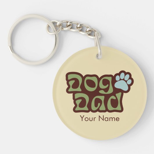 Dog Dad Logo Sleutelhanger (Voorkant)