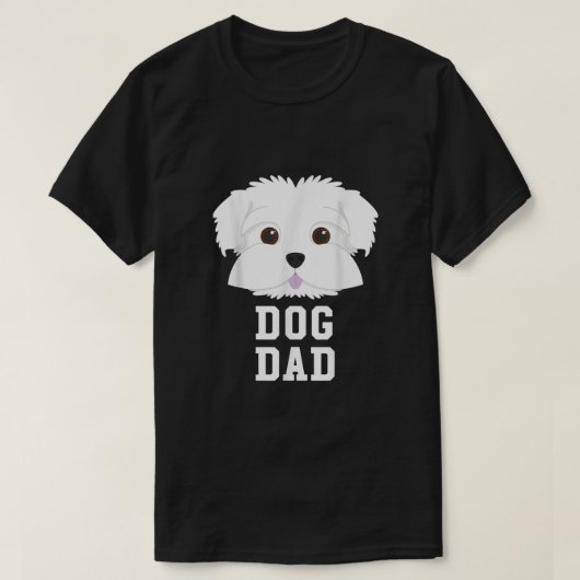 Dog Dad Maltese - Fathers Day T-Shirt (Design voorkant)