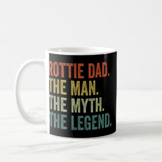  Dog Dad Man Myth Legend Rottweiler Rottie Koffiemok