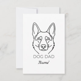 Dog Dad mit Name personalisiert Hundepapa