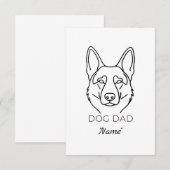 Dog Dad mit Name personalisiert Hundepapa (Voorkant / Achterkant)