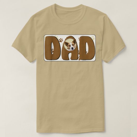 Dog Dad O Cardigan Welsh Corgi T-shirt (Design voorkant)