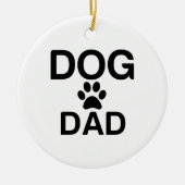 DOG DAD PAW KERAMISCH ORNAMENT (Voorkant)