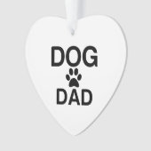 DOG DAD PAW ORNAMENT (voorkant)