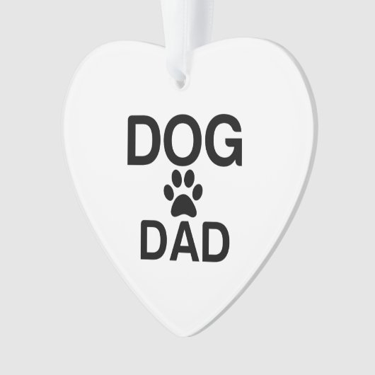 DOG DAD PAW ORNAMENT (voorkant)