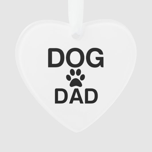 DOG DAD PAW ORNAMENT (voorkant)