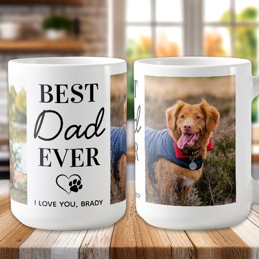 Dog Dad Personal Pet Photos Fathers Day Koffiemok