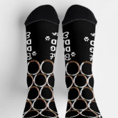 DOG DAD Personalized Cute Pet Photo Novelty Crew Sokken (Top)