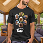 Dog DAD Personalized Pet Photo Collage Hondenliefh T-shirt<br><div class="desc">Dog Dad ... Verrassend dat je favoriete Dog Pa deze Vaderdag, Kerstmis of zijn verjaardag heeft met dit superschattige, aangepaste T-shirt. Pas dit shirt van een hond aan met de favoriete foto's en namen van je hond. Dit shirt van een hond is een must voor hondenliefhebbers en hondenvaders! Geweldig cadeau...</div>