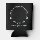 Dog Dad Personalized Pet Photo Funny Blikjeskoeler (Voorkant)