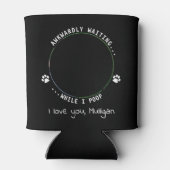 Dog Dad Personalized Pet Photo Funny Blikjeskoeler (Achterkant)