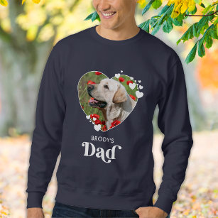 Dog DAD Personalized Pet Photo Heart Hondenliefheb Trui