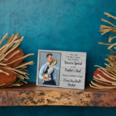 Dog Dad Personalized Pet Photo Vaderdag Fotoplaat (Zijkant)