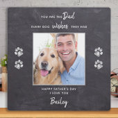 Dog Dad Personalized Pet Photo Vaderdag Fotoplaat