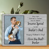 Dog Dad Personalized Pet Photo Vaderdag Fotoplaat