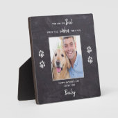 Dog Dad Personalized Pet Photo Vaderdag Fotoplaat (Voorkant)