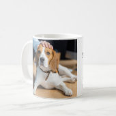 Dog Dad Personalized Pet Photo Vaderdag Koffiemok (Voorkant links)