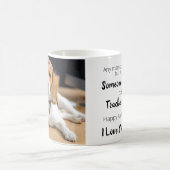 Dog Dad Personalized Pet Photo Vaderdag Koffiemok (Center)