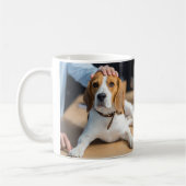 Dog Dad Personalized Pet Photo Vaderdag Koffiemok (Links)