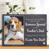 Dog Dad Personalized Pet Photo Vaderdag Plaque Fotoplaat