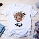 Dog DAD Persoonlijk Hondenliefhebber Pet Foto T-shirt<br><div class="desc">Dog Dad ... Verrassend dat je favoriete Dog Pa deze Vaderdag, Kerstmis of zijn verjaardag heeft met dit superschattige, aangepaste T-shirt. Pas dit shirt van een hond aan met de favoriete foto's en namen van je hond. Dit shirt van een hond is een must voor hondenliefhebbers en hondenvaders! Geweldig cadeau...</div>