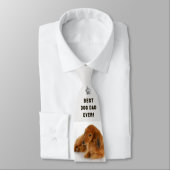 Dog Dad Photo Collage Pet Keepsake Gray Stropdas (Gebonden)