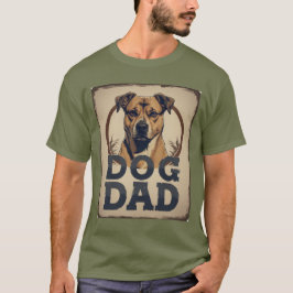 Dog Dad Pride - Bold Canine Tribute Art T-shirt