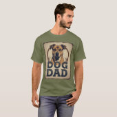 Dog Dad Pride - Bold Canine Tribute Art T-shirt (Voorkant volledig)