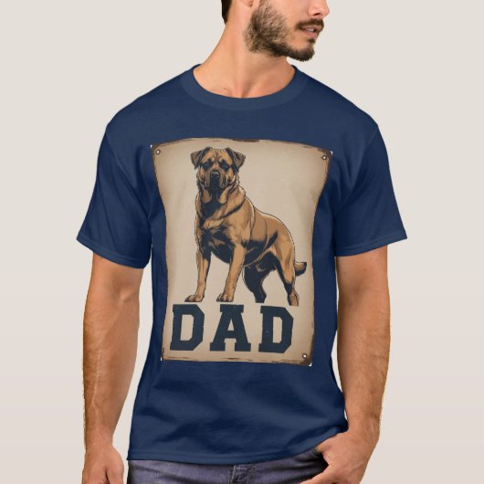 Dog Dad Pride - Bold Canine Tribute Art T-shirt (Voorkant)