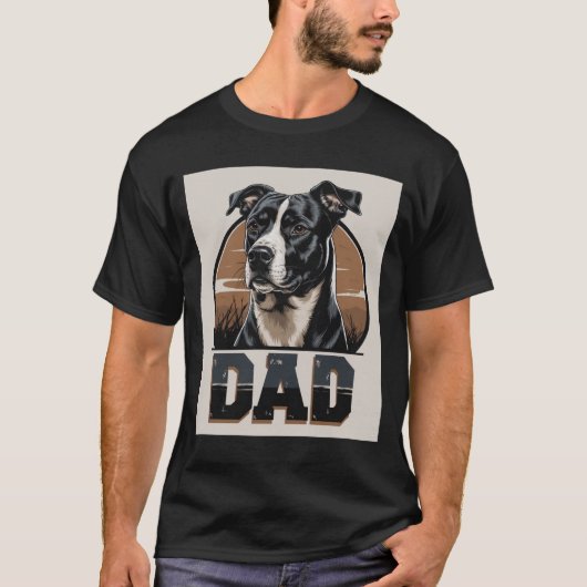 Dog Dad Pride - Bold Canine Tribute Art T-shirt (Voorkant)