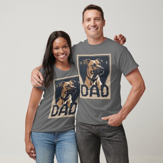 Dog Dad Pride - Bold Canine Tribute Art T-shirt (Unisex)