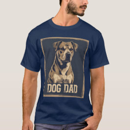 Dog Dad Pride - Bold Canine Tribute Art T-shirt