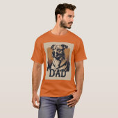 Dog Dad Pride - Bold Canine Tribute Art T-shirt (Voorkant volledig)