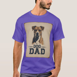Dog Dad Pride - Bold Canine Tribute Art T-shirt