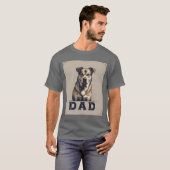 Dog Dad Pride - Bold Canine Tribute Art T-shirt (Voorkant volledig)