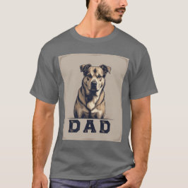 Dog Dad Pride - Bold Canine Tribute Art T-shirt