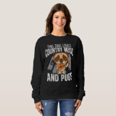 Dog Dad Pug Dad Dog Dog Owner Trui (Voorkant volledig)