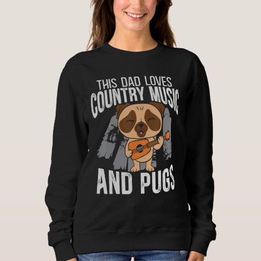 Dog Dad Pug Dad Dog Dog Owner Trui (Voorkant)
